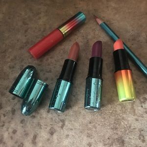 Just the two blue lipsticks